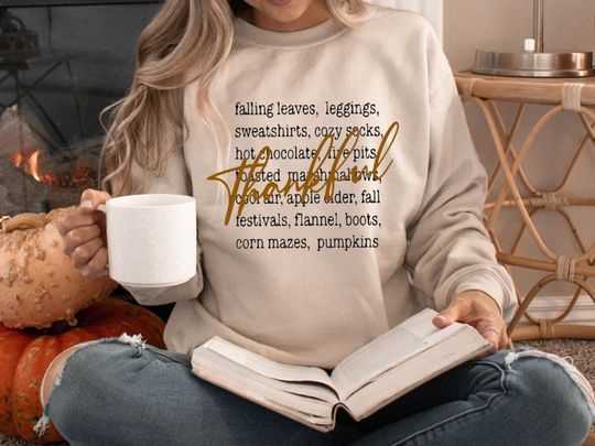 Discover Cozy Thanksgiving Crewneck Sweatshirt