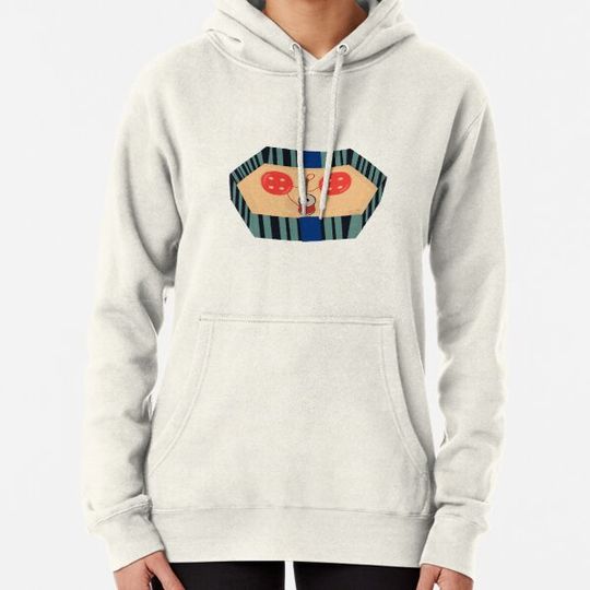 Discover Vermillion Button Eyes Hoodies