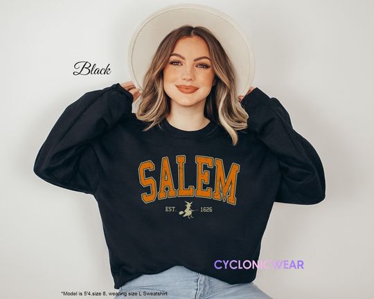 Discover Salem Halloween Sweater for Witchy Gift