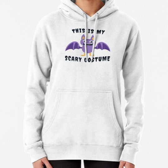 Discover This is my Scary Costume Funny Halloween Bat Cartoon Hoodies