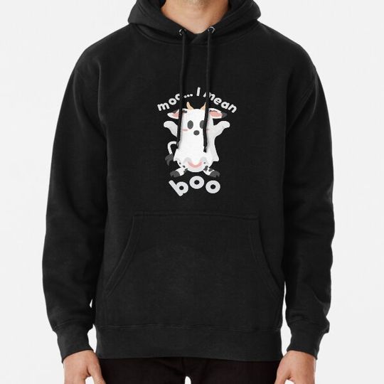 Discover Ghost cow moo I mean boo Hoodies