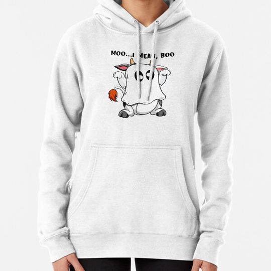 Discover Ghost Cow Moo I Mean Boo Hoodies