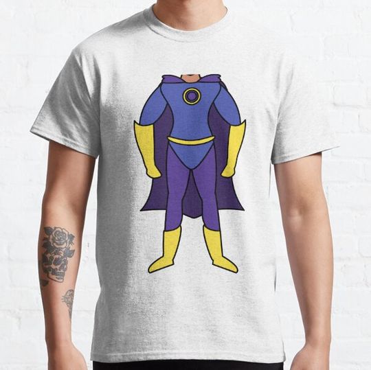 Discover Simple Super Hero Blue Yellow Costume T-shirts