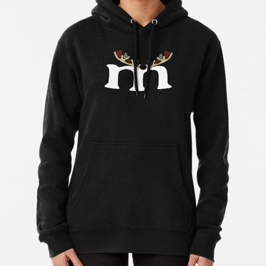 Discover Big Letter m in lowercase with deer horns and flowers Hoodies