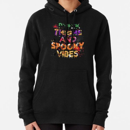 Discover Thick Thighs And Spooky Vibes Funny Halloween Costume Hoodies
