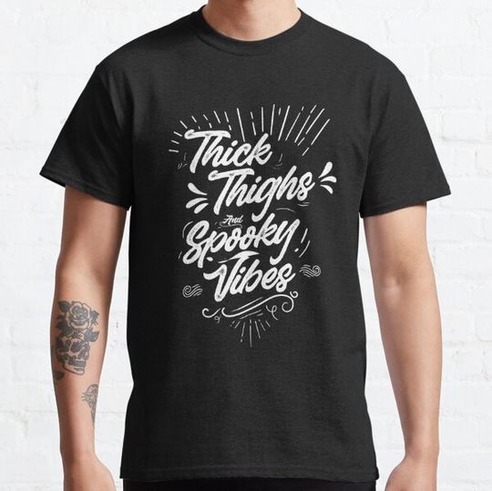 Discover Aesthetic Halloween Thick Thighs And Spooky Vibes T-shirts