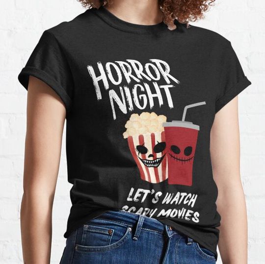 Discover Let's Watch Scary Movies T-shirts