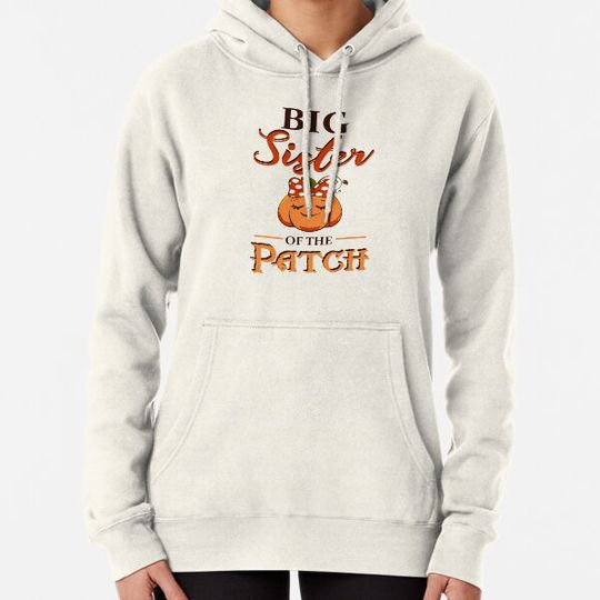 Discover Big sister Of The Patch Halloween Matching Family gift Hoodies