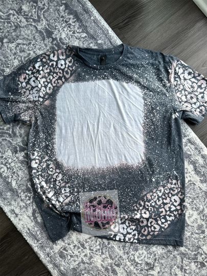 Discover Blank Bleached Cheetah Print Shirt - Sublimation Ready