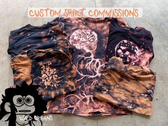 Discover Custom bleached shirt commissions