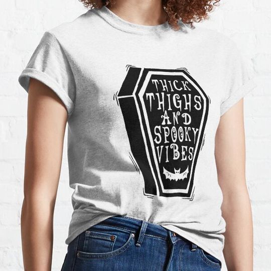 Discover Thick Thighs And Spooky Vibes halloween T-shirts