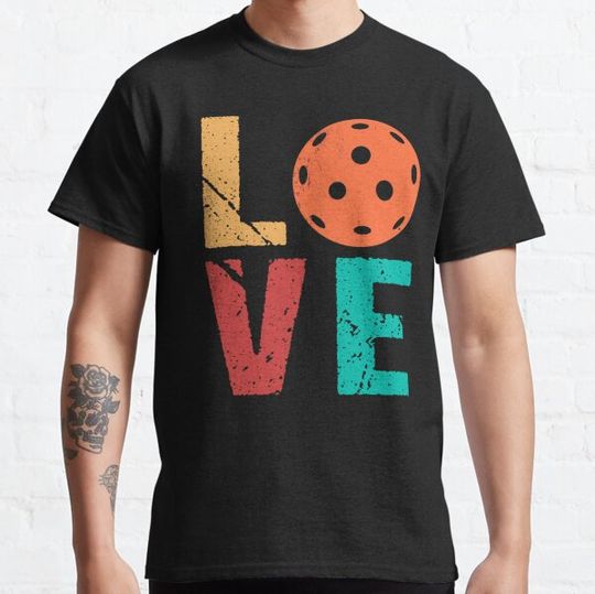 Discover Love Pickleball Dink Player Pickle Paddle Court T-shirts
