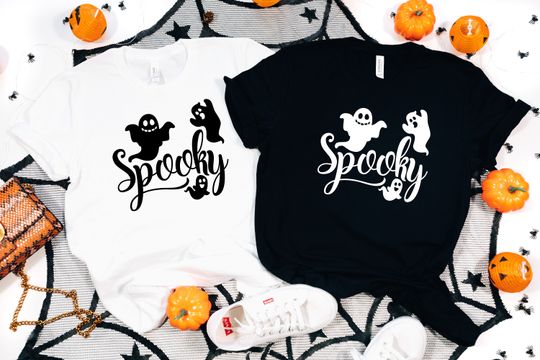 Discover Spooky T-Shirt,Halloween Shirt,Pumpkin Shirt,Funny Halloween T-Shirt,Halloween Witch,Halloween Party,Halloween Costume