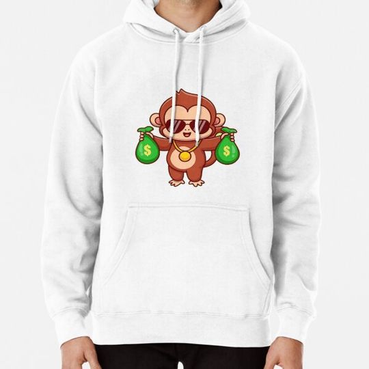 Discover NFT funny monkey baby Hoodies
