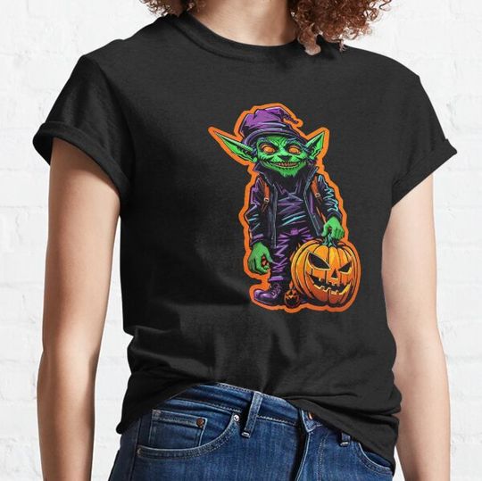 Discover Halloween Goblin With Pumpkin T-shirts