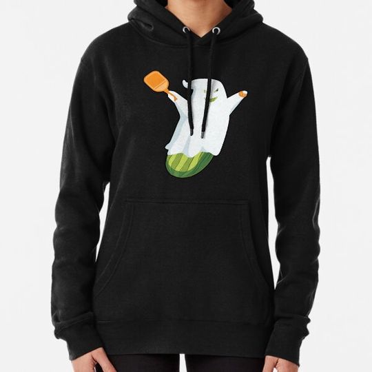 Discover Scary and Funny Pickle Ghost Loves To Play Pickleball At Halloween Hoodies
