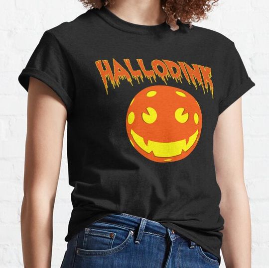 Discover Pickleball Halloween pumpkin Hallodink T-shirts