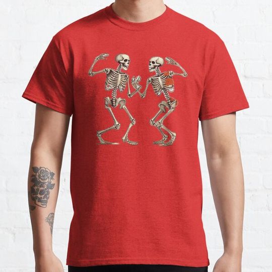 Discover Dancing skeletons happy couple T-shirts