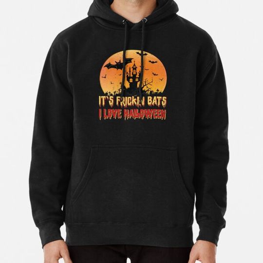 Discover Its Frickin Bats |  Bats With Yellow and Red Slimy Text Hoodies