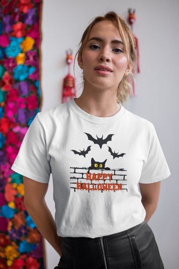 Discover Halloween Cat Shirt for Teachers