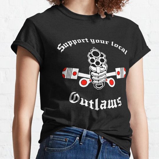 Discover Outlaw mc Support Gift Halloween Day, Thanksgiving, Christmas Day T-shirts