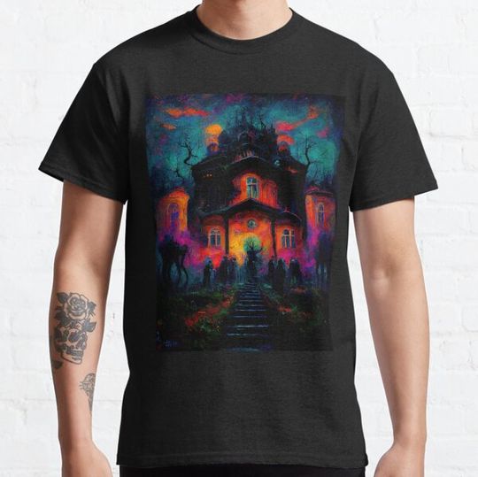 Discover Halloween hunted mansion 6 T-shirts