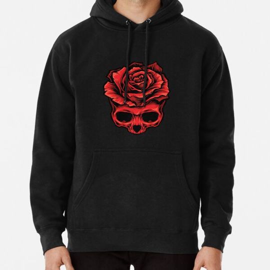 Discover Skull And Roses Hoodies