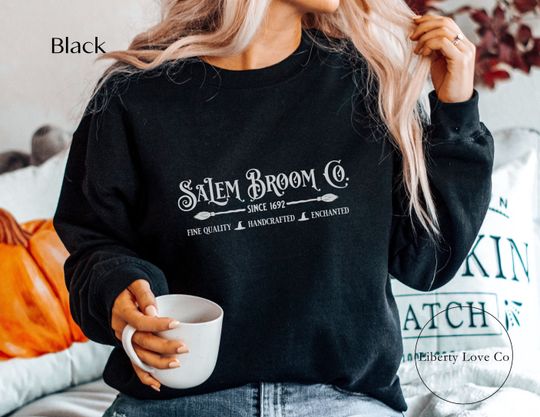 Discover Salem Broom Company Witch Sweater