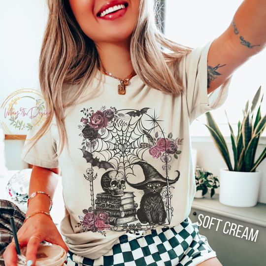 Discover Salem Black Cat Halloween Shirt - Cute Cat Lovers Tee