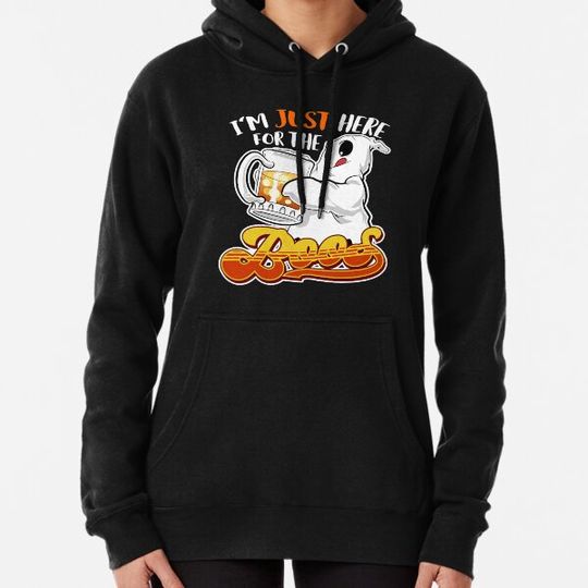 Discover Funny Halloween Ghost Drinking Booze Hoodies