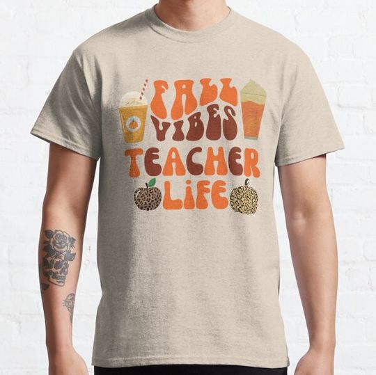 Discover Fall Vibes Teacher Vibes T-shirts