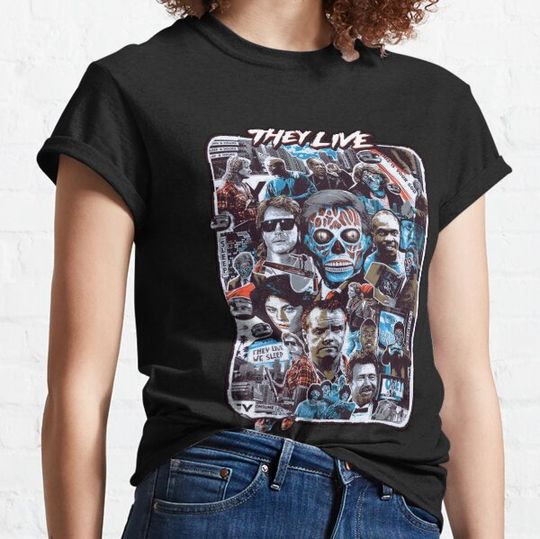 Discover They Live - "Art Poster" 【﻿Ｈｏｒｒｏｒ】 Design （1988）  Limited Edition | Perfect Gift For You And Friends T-shirts