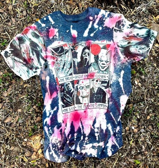 Discover Bleached Scary Halloween Shirt