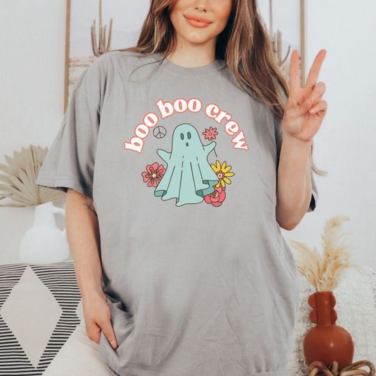 Discover Cute Halloween Nurse Ghost Theme Shirt