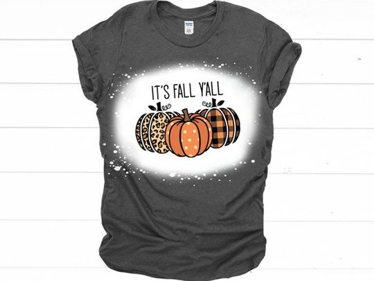 Discover It's Fall Y'all - Bleached Tee