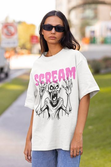 Discover Oversized Skeleton Halloween Top - Long Shirt for Women and Girls