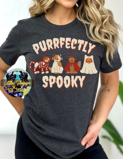 Discover Cute Cat Halloween Tee - Trick-or-Treat Shirt for Cat Lovers
