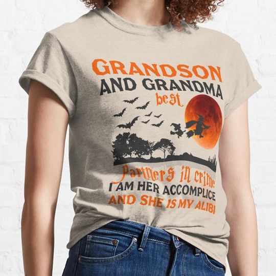 Discover Grandson and Grandma Halloween Matching Outfits T-shirts