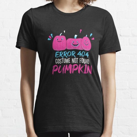 Discover Funny Error 404 Costume Shirt