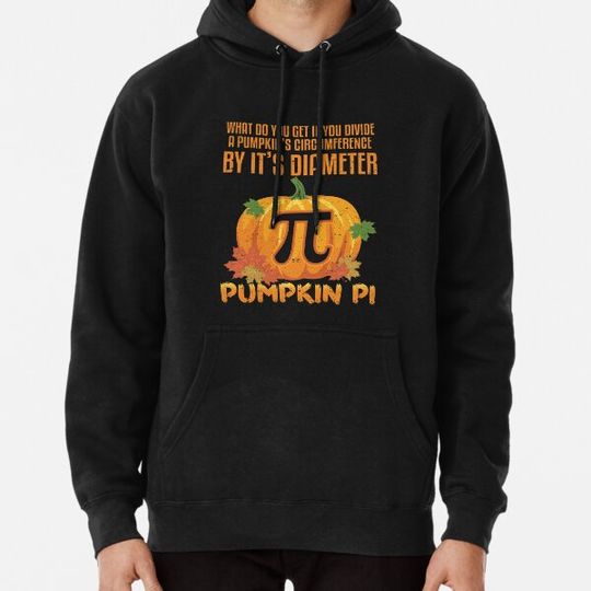 Discover Pumpkin Pi Pie Math Pun Halloween Costume Party Geek Hoodies