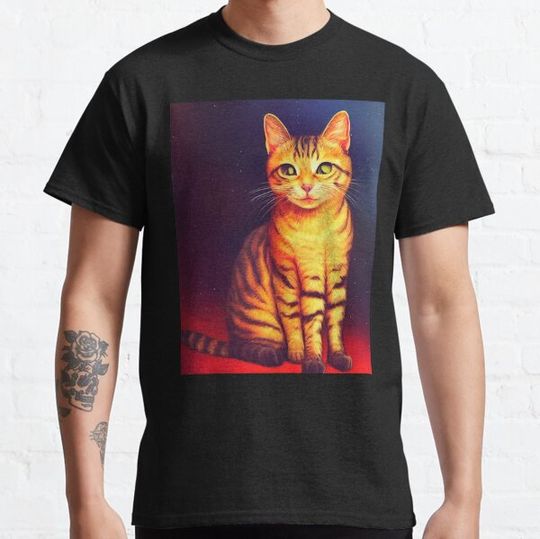 Discover cat halloween in galaxy orange T-shirts