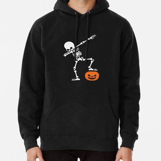 Discover Dabbing Skeleton Halloween Gift Hoodies