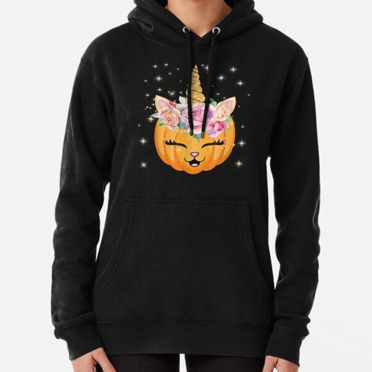 Discover Cat Unicorn Halloween Thanksgiving Girls Cute Unicorn Hoodies