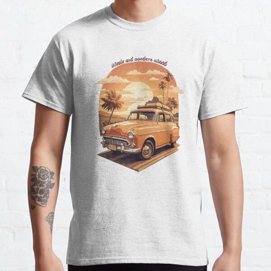 Discover wheels and wonders ahead T-shirts