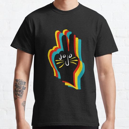 Discover Funny Man Jojo Rabbit Hand Art. Director T-shirts