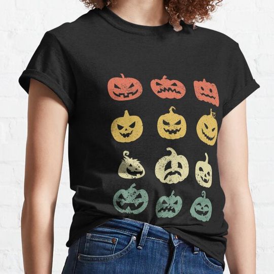 Discover Vintage Halloween pumpkin T-shirts