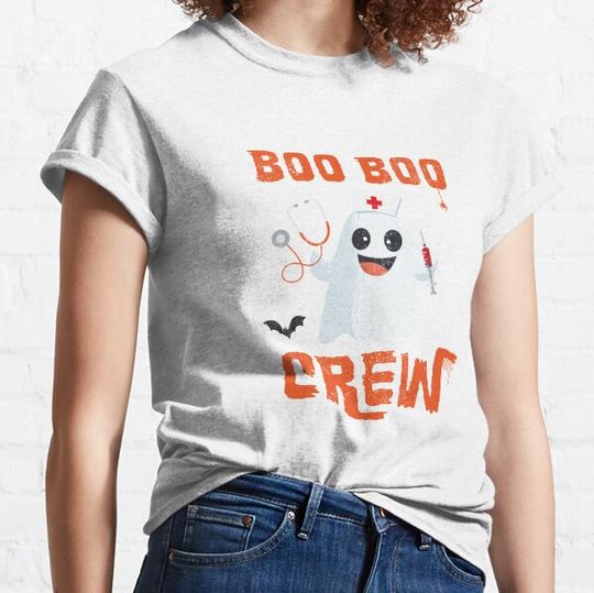 Discover Boo Boo Crew, Nurse Ghost Funny Halloween T-shirts