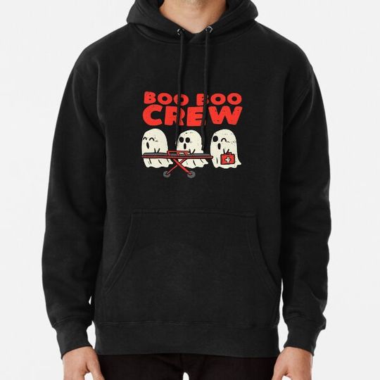 Discover Boo Boo Crew Ghosts Nurse Paramedic Halloween 2021 Hoodies