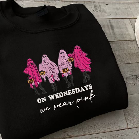 Discover On Wednesday We Wear Pink Ghost Shirt