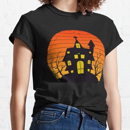Discover Haunted house Halloween T-shirts